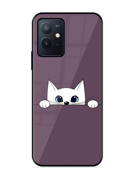 Peek-A-Boo Kitty Glossy Soft Edge Case for Iqoo Z6 (5G) Chachhi