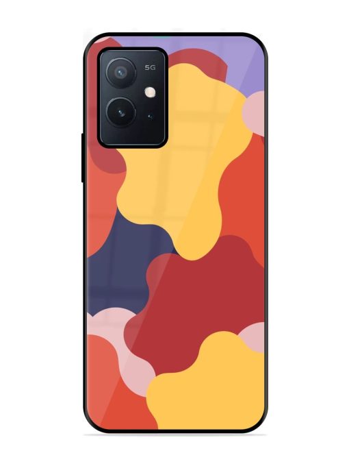 Gooey Color Chaos Glossy Soft Edge Case for Iqoo Z6 (5G) Chachhi