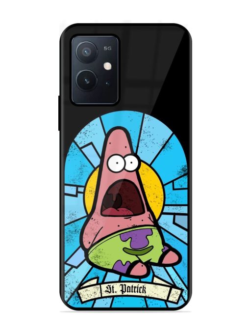 St. Patrick'S Day Stained Glass Patrick Star Glossy Soft Edge Case for Iqoo Z6 (5G) Chachhi