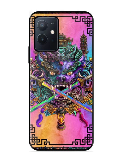 Psychedelic Fu Dog Tapestry Glossy Soft Edge Case for Iqoo Z6 (5G) Chachhi