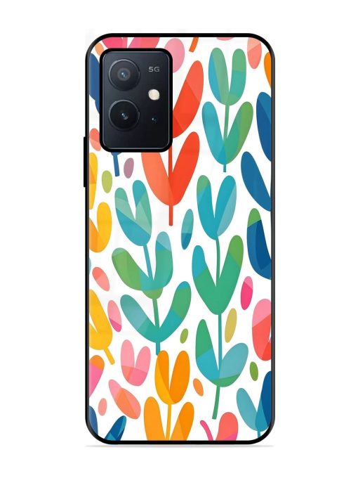 Rainbow Of Blooms Glossy Soft Edge Case for Iqoo Z6 (5G) Chachhi