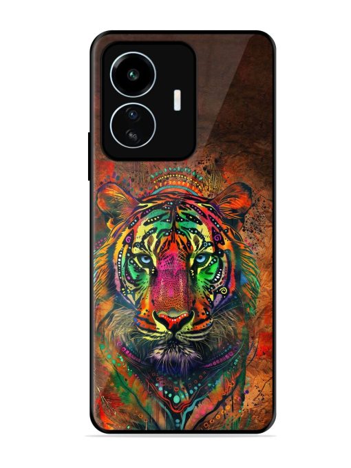 Cosmic Tiger Glossy Soft Edge Case for Iqoo Z6 Lite Chachhi