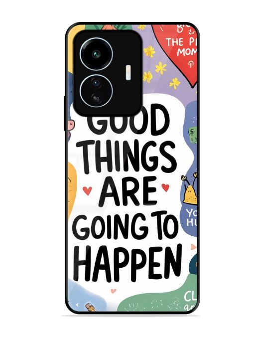 Uplifting Scribbles Glossy Soft Edge Case for Iqoo Z6 Lite Chachhi