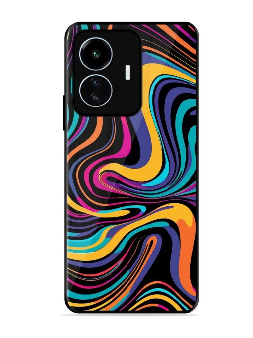 Psychedelic Swirl Glossy Soft Edge Case for Iqoo Z6 Lite Chachhi