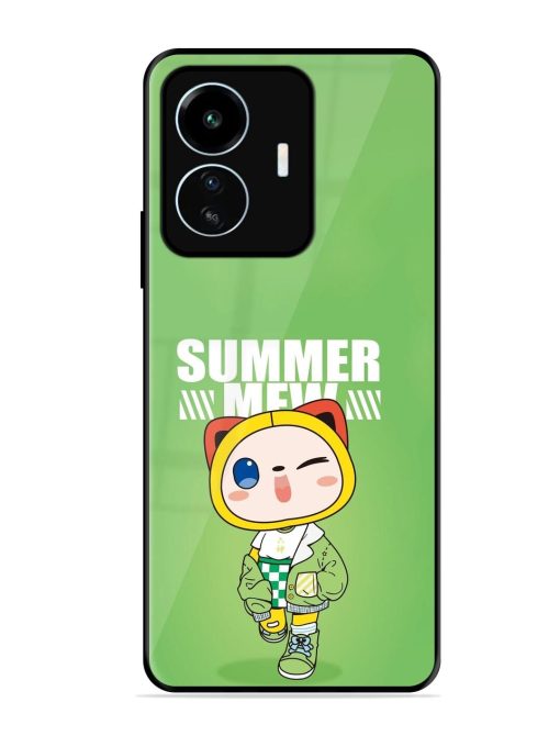 Purrfect Summer Glossy Soft Edge Case for Iqoo Z6 Lite Chachhi