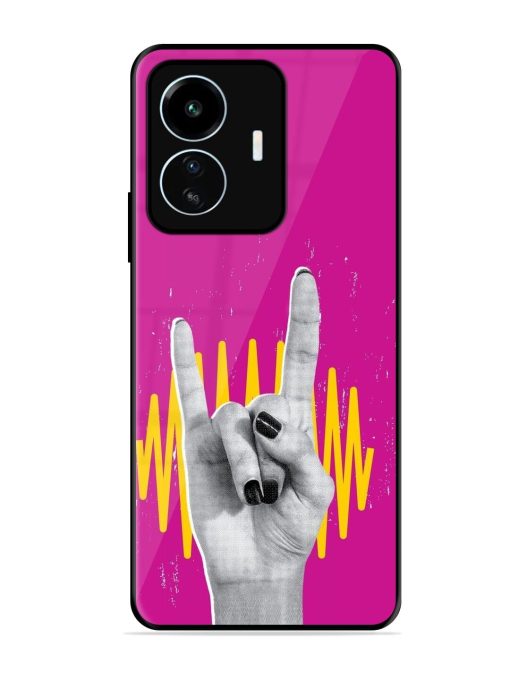 Rock Hand Glossy Soft Edge Case for Iqoo Z6 Lite Chachhi