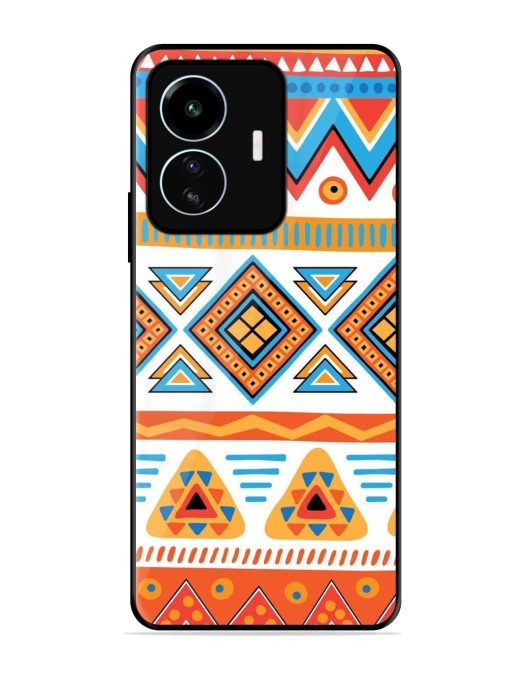 Vibrant Tribal Pattern Glossy Soft Edge Case for Iqoo Z6 Lite Chachhi