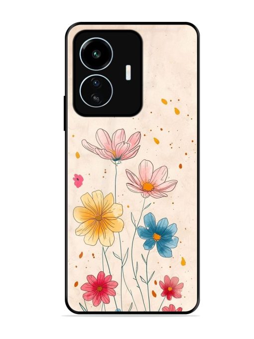 Delicate Bloom Glossy Soft Edge Case for Iqoo Z6 Lite Chachhi