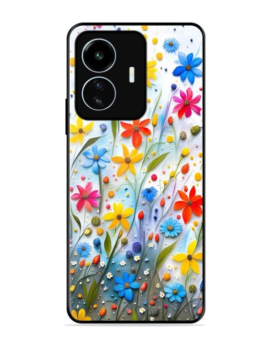 Vibrant Floral Glossy Soft Edge Case for Iqoo Z6 Lite Chachhi