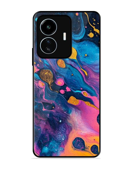 Cosmic Swirl Glossy Soft Edge Case for Iqoo Z6 Lite