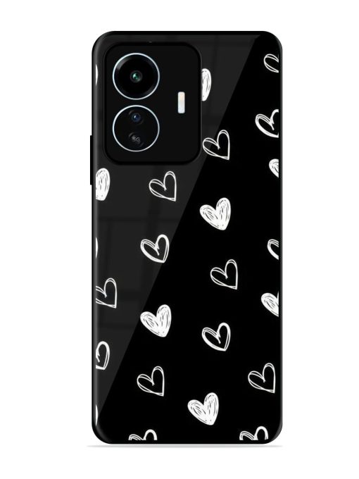 Scattered Hearts Glossy Soft Edge Case for Iqoo Z6 Lite