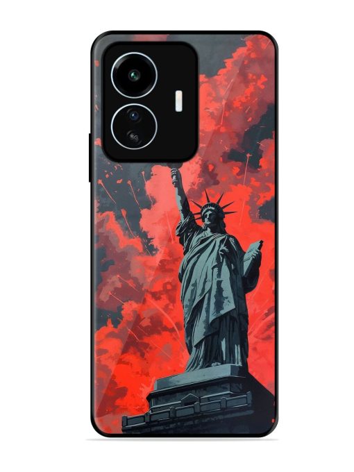 Lady Liberty'S Firework Finale Glossy Soft Edge Case for Iqoo Z6 Lite Chachhi