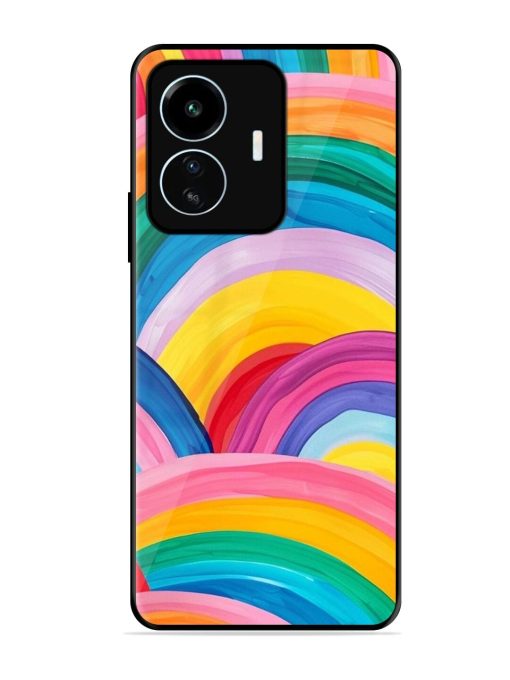 Rainbow Symphony Glossy Soft Edge Case for Iqoo Z6 Lite Chachhi