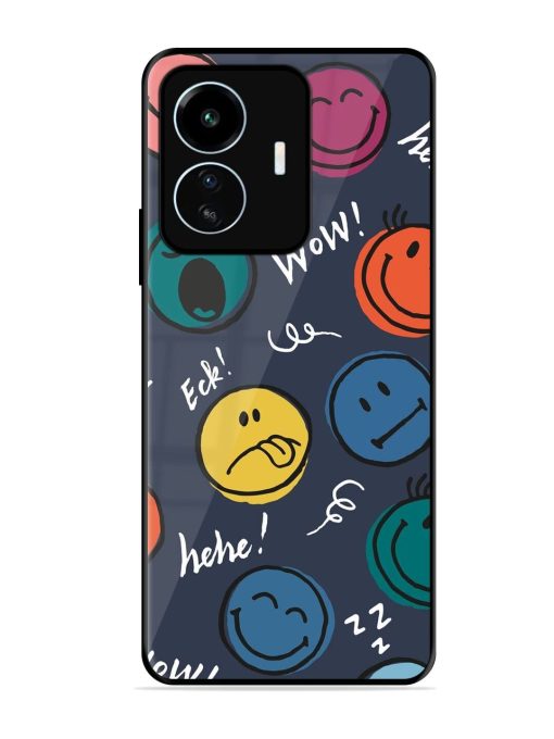 Emoticon Parade Glossy Soft Edge Case for Iqoo Z6 Lite Chachhi