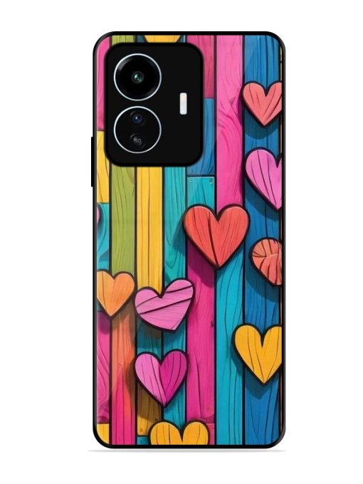 Rainbow Of Hearts Glossy Soft Edge Case for Iqoo Z6 Lite Chachhi