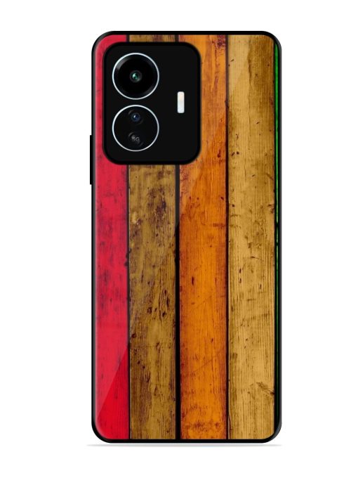 Colorful Woodgrain Glossy Soft Edge Case for Iqoo Z6 Lite Chachhi