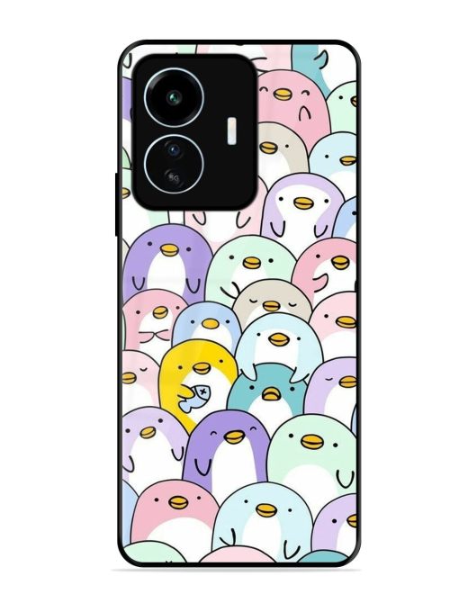 Penguin Party Glossy Soft Edge Case for Iqoo Z6 Lite Chachhi