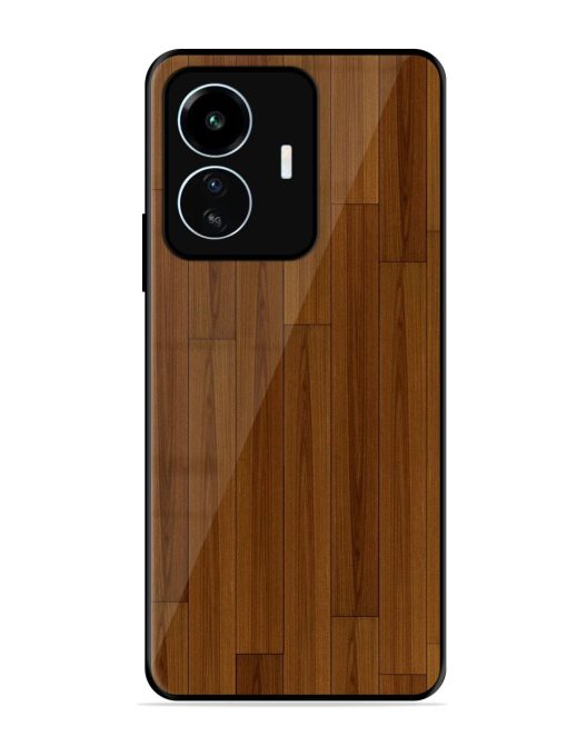 Warm Woodgrain Glossy Soft Edge Case for Iqoo Z6 Lite