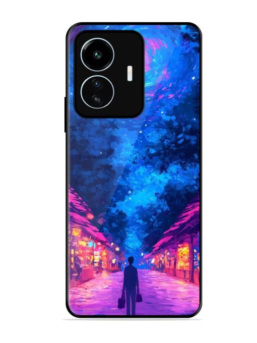 Neon Nightscape Glossy Soft Edge Case for Iqoo Z6 Lite Chachhi