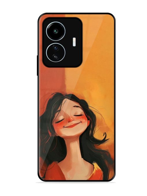 Neon Girl Glossy Soft Edge Case for Iqoo Z6 Lite Chachhi