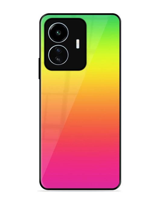 Rainbow Gradient Glossy Soft Edge Case for Iqoo Z6 Lite Chachhi