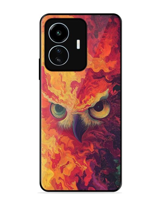 Fiery Owl Glossy Soft Edge Case for Iqoo Z6 Lite Chachhi