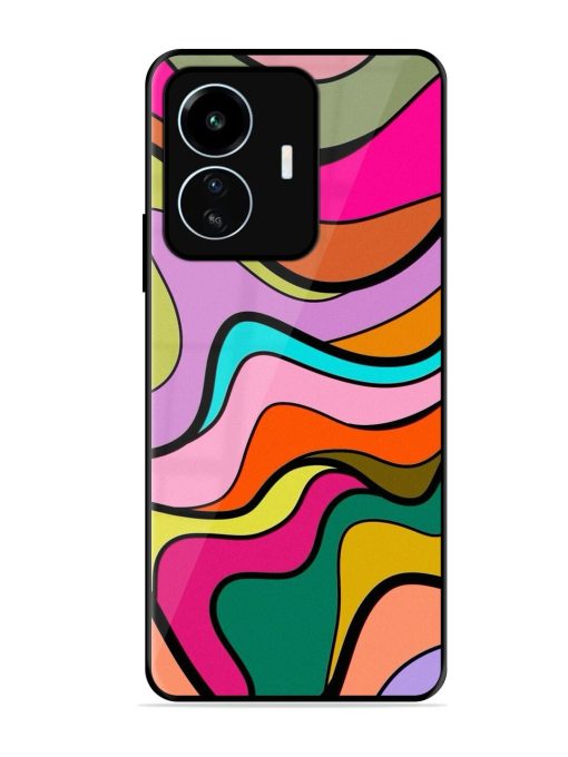 Wavy Wonder Glossy Soft Edge Case for Iqoo Z6 Lite Chachhi