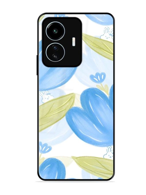 Bunny'S Blue Garden Glossy Soft Edge Case for Iqoo Z6 Lite