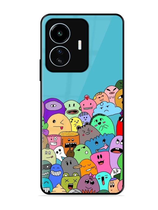 Monster Mash Glossy Soft Edge Case for Iqoo Z6 Lite Chachhi