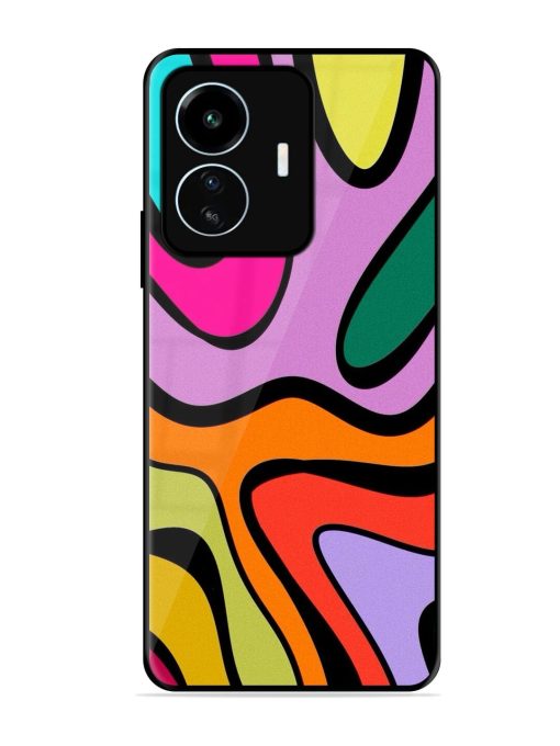 Groovy Swirls Glossy Soft Edge Case for Iqoo Z6 Lite Chachhi