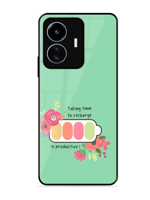 Recharge And Bloom Glossy Soft Edge Case for Iqoo Z6 Lite Chachhi