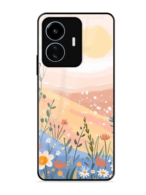 Golden Hour Blooms Glossy Soft Edge Case for Iqoo Z6 Lite