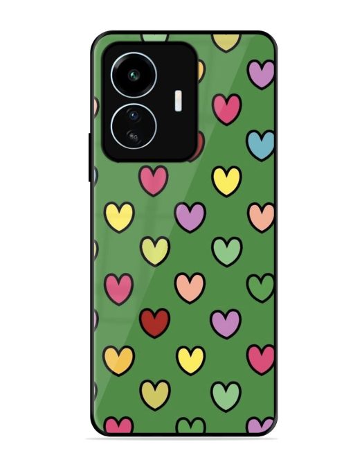 Rainbow Heart Parade Glossy Soft Edge Case for Iqoo Z6 Lite Chachhi