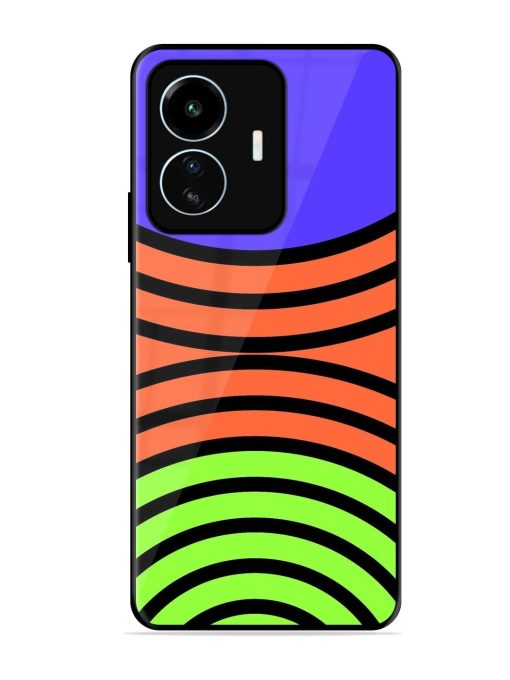 Psychedelic Stripe Symphony Glossy Soft Edge Case for Iqoo Z6 Lite Chachhi