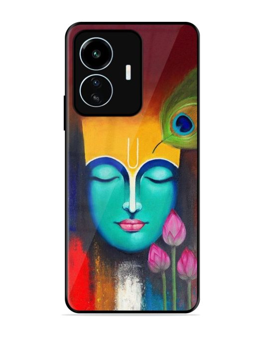 Divine Tranquility: The Face Of Krishna Glossy Soft Edge Case for Iqoo Z6 Lite Chachhi