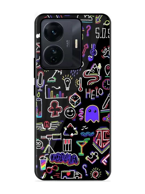 Neon Doodle Glossy Soft Edge Case for Iqoo Z6 Pro Chachhi