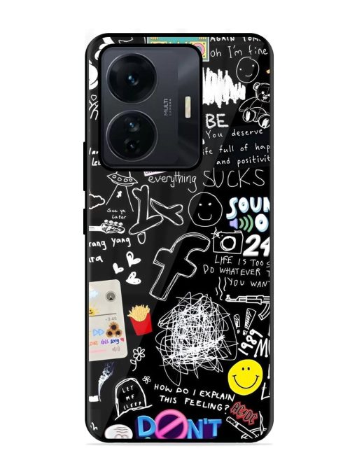 Doodle Diary Glossy Soft Edge Case for Iqoo Z6 Pro Chachhi