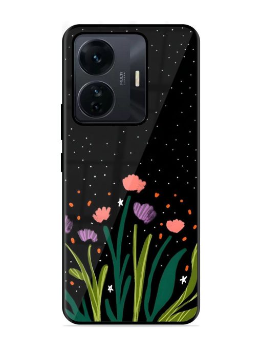 Midnight Bloom Glossy Soft Edge Case for Iqoo Z6 Pro Chachhi