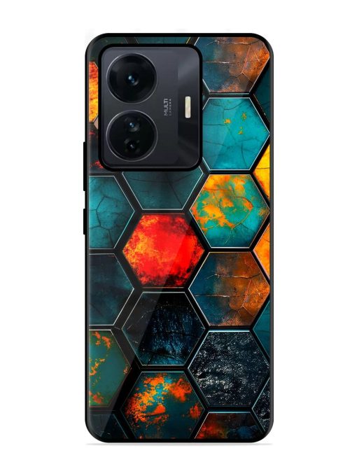 Hexagon Hive Glossy Soft Edge Case for Iqoo Z6 Pro Chachhi