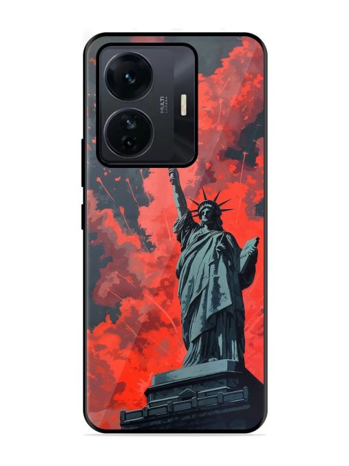 Lady Liberty'S Firework Finale Glossy Soft Edge Case for Iqoo Z6 Pro Chachhi