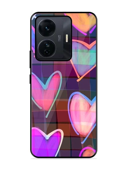 Neon Hearts Glossy Soft Edge Case for Iqoo Z6 Pro Chachhi