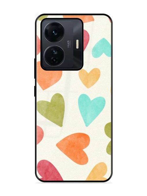 Watercolor Hearts Glossy Soft Edge Case for Iqoo Z6 Pro Chachhi