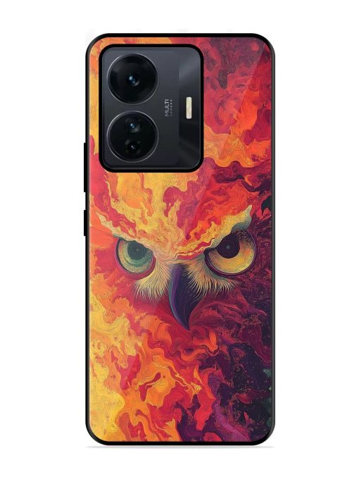 Fiery Owl Glossy Soft Edge Case for Iqoo Z6 Pro Chachhi