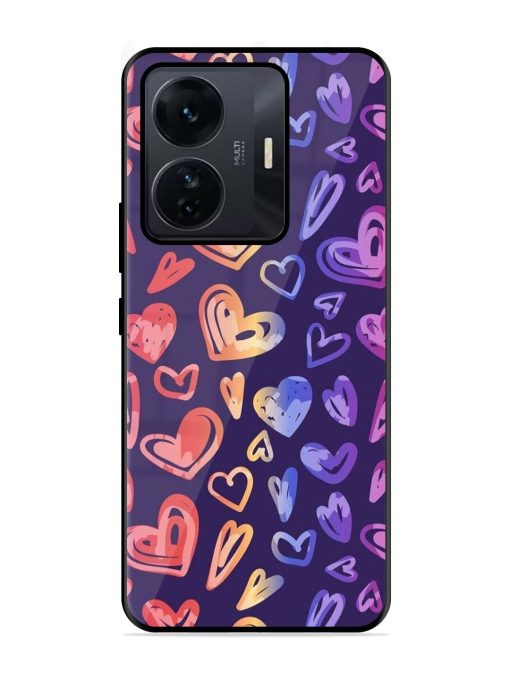 Rainbow Hearts Glossy Soft Edge Case for Iqoo Z6 Pro Chachhi