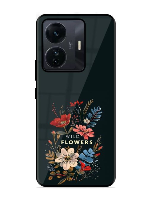 Dark Floral Glossy Soft Edge Case for Iqoo Z6 Pro Chachhi