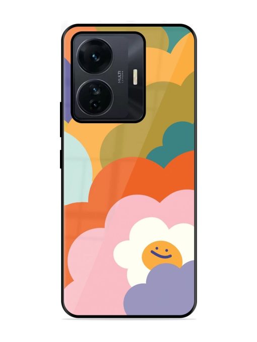 Happy Flower Power Glossy Soft Edge Case for Iqoo Z6 Pro Chachhi