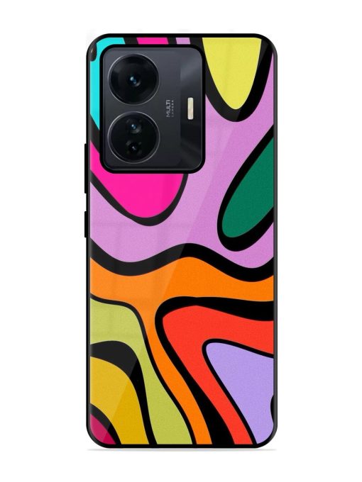 Groovy Swirls Glossy Soft Edge Case for Iqoo Z6 Pro Chachhi