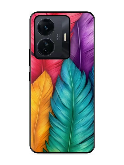 Rainbow Feathers Glossy Soft Edge Case for Iqoo Z6 Pro Chachhi