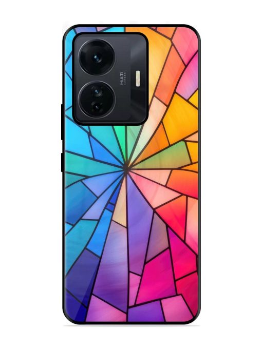 Stained Glass Kaleidoscope Of Colors Glossy Soft Edge Case for Iqoo Z6 Pro Chachhi