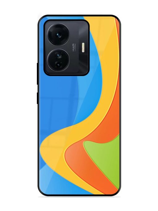 Curvy Color Cascade Glossy Soft Edge Case for Iqoo Z6 Pro Chachhi